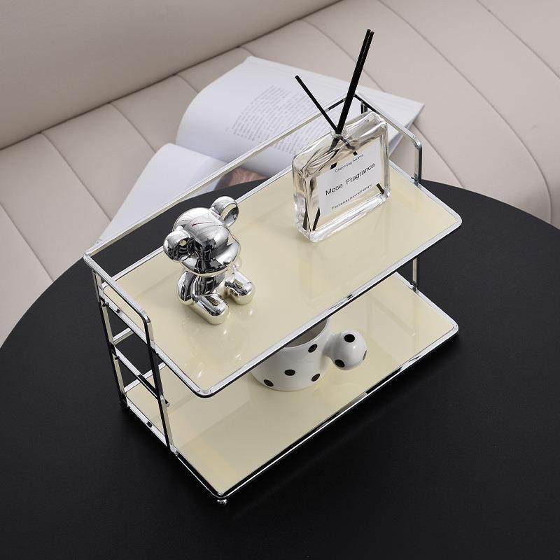 桌面双护肤品置物架桌上化妆品香水分层收纳架水杯架卫生间整理架,收纳整理,书桌收纳置物架,淘宝优惠券,粉丝福利购,淘宝优惠卷