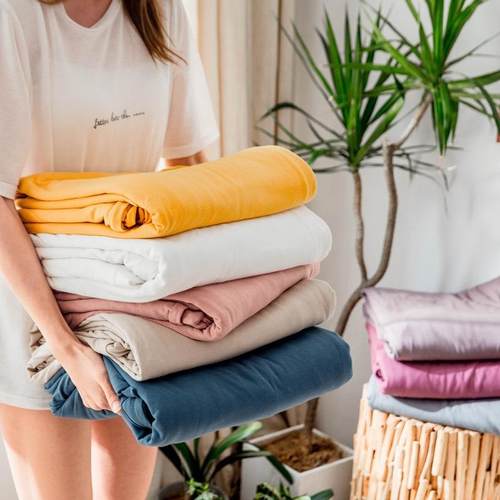 单品纯色针织棉天竺棉被套床单床笠枕套简约素色纯棉被单被罩床罩