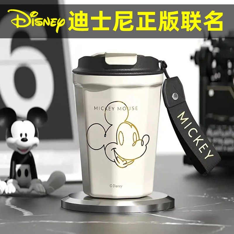 GERM格米迪士尼联名米奇保温杯女情侣便携随行外出携带咖啡水杯子