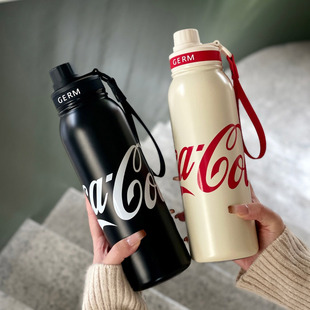 GERM可口可乐联名保温杯运动水杯子大容量男生男士 学生保暖保冷杯
