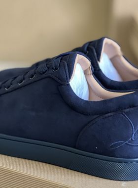 丝绸绿头钻石板鞋2026新款CL红底情侣款男女短靴铆钉高帮高级运动