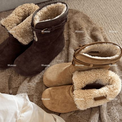 【soso】25ss｜4.5内｜羔羔毛雪地棉靴｜一鞋两穿舒适百搭女