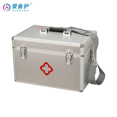 爱备护 高校实验室急救箱校医院诊所手提铝合金医药箱ABH-G004A
