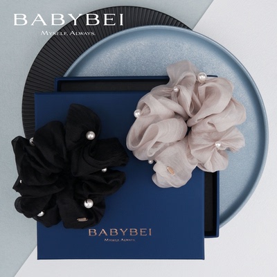 BABYBEI初贝纱纱珍珠大肠发圈