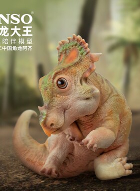 PNSO幼年中国角龙阿齐恐龙大王成长陪伴模型27