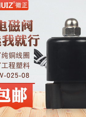 徽正供应DN08工程塑料电磁阀水阀2W-025-08气阀开关阀2分220V/24V