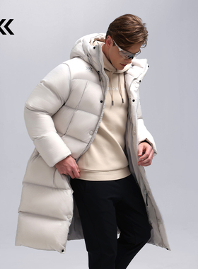 x-bionic 巡回者长款羽绒服 秋冬防风透汽保暖昉泼水羽绒衣