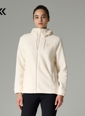 X-BIONIC 自由抓绒开衫 女士 秋冬户外运动抓绒保暖轻量连帽夹克