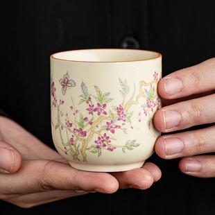 汝窑主人杯大容量单杯家用高档陶瓷喝茶功夫茶杯女士个人专用喝茶