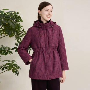 新款 冬季 赏心岁月中老年妈妈羽绒服中长款 保暖外套大码 羽绒服