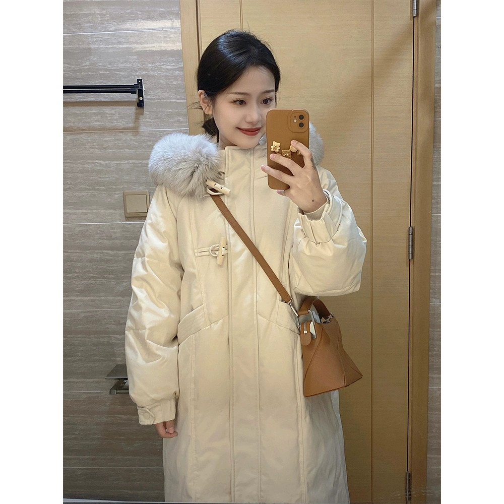 冬季新款羽绒棉服女加厚中长款过膝韩版棉衣外套宽松大码棉袄