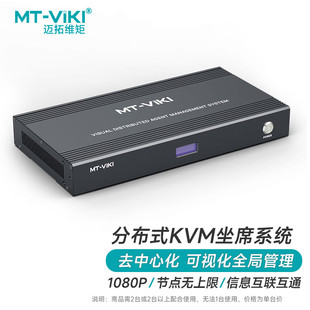 迈拓维矩 分布式KVM坐席系统协作管理IP4K高清矩阵分布式输入输出节点远程网关网络监控传输器MT-ED700 ED800