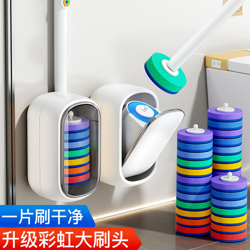 一次性壁挂马桶刷用完即扔免手洗