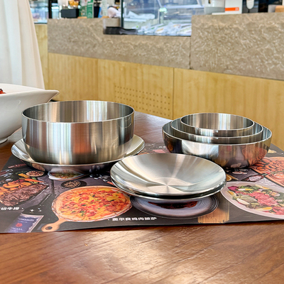 18/10不锈钢餐盘菜碟饭碗汤碗