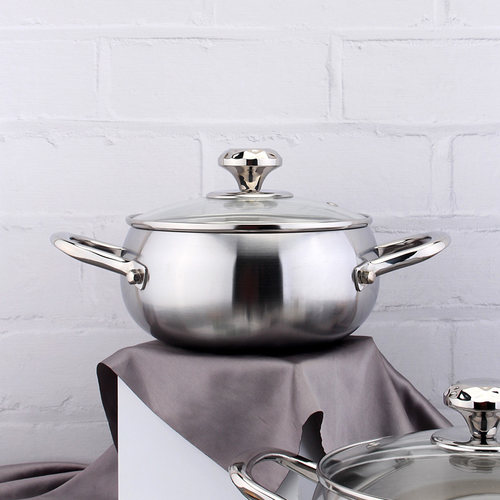 cookone厨房18/10中式双耳汤锅