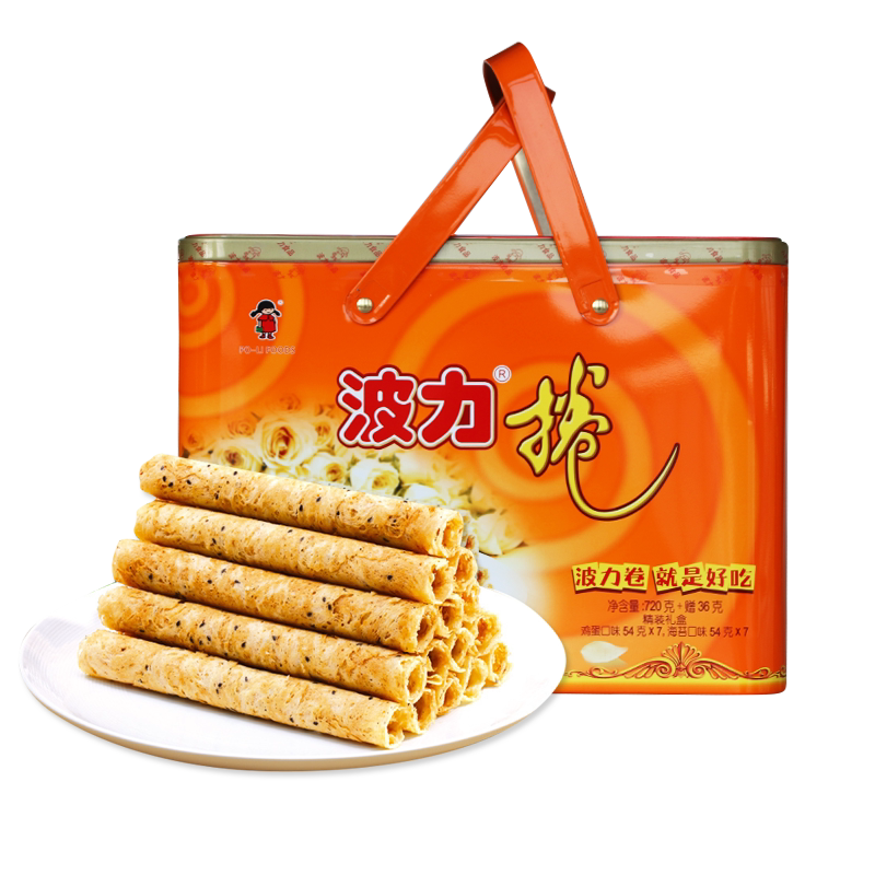 [临期]波力鸡蛋卷720g礼盒蛋卷