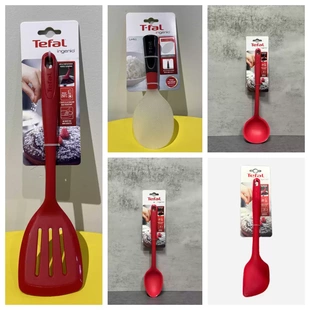法国Tefal特福不粘锅炒菜锅铲硅胶铲子高耐温家用夹子刮刀大汤勺