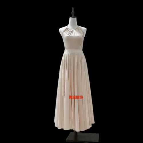 飘逸720度大摆舞蹈纱裙定制