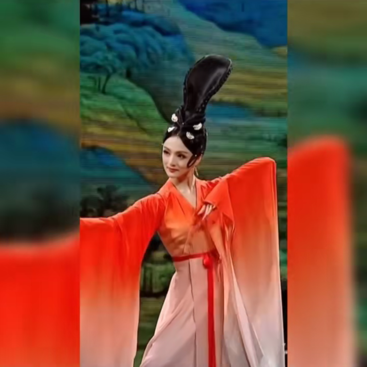 骆文博飞天同款广袖古典舞演出服女敦煌古风仙女汉服舞蹈服可定制