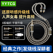 发烧级HIFI八股混编3.5 2.5 4.4平衡typec插头0.78MMCX耳机升级线