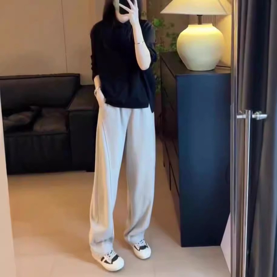 英国topwhit秋季新款色宽松长袖上衣休闲卫裤显瘦女