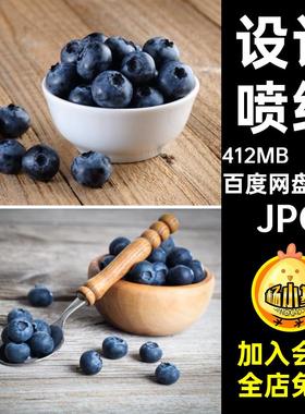 51张 蓝莓合成高清甸菜谱打印果树菜品合成莓喷绘图片JPG浆果设计