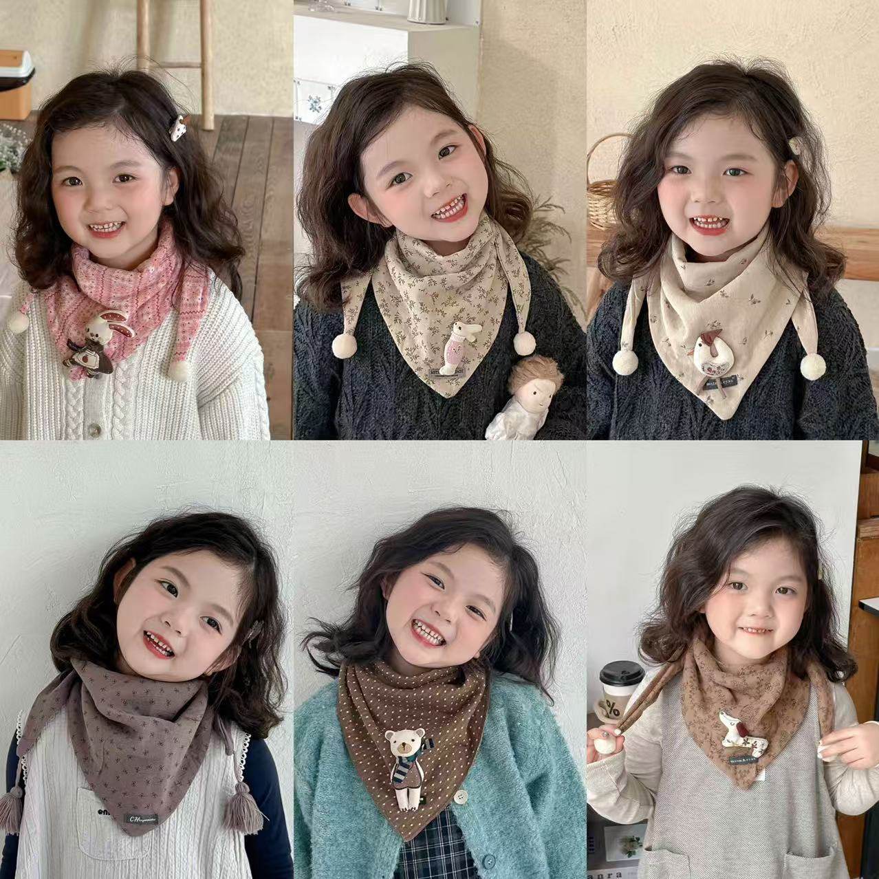 韩版INS洋气儿童围巾秋冬季保暖男女童宝宝围脖婴儿三角巾保暖潮,童装/婴儿装/亲子装,围巾,淘宝优惠券,粉丝福利购,淘宝优惠卷