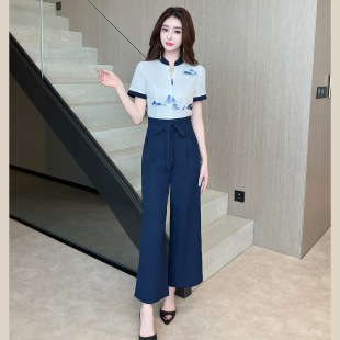 美容师养生馆采耳工装 工衣足浴技师服足疗按摩制服洗脚店工作服女