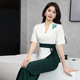 2024新款 3829 美容院美容师工作服养生馆SAP会所足疗足浴技师套装