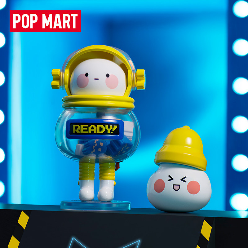 popmart泡泡玛特 pac-man×bobo&coco太空系列盲盒手办潮流玩具