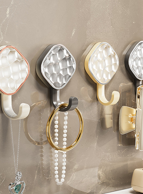 轻奢挂钩粘胶强力承重免打孔粘钩卫生间墙壁毛巾衣服墙上无痕粘贴