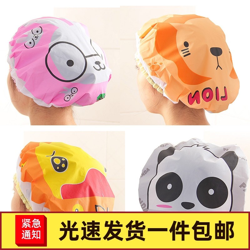 防水浴帽 成人洗头浴帽卡通加厚女士戴头套洗澡帽洗发帽沐浴帽子