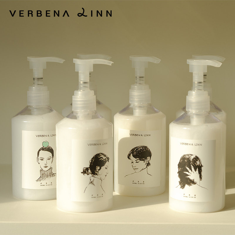 VERBENA LINN闻梨滋润柔顺香味持久改善干枯毛躁顺滑蓬松护发素
