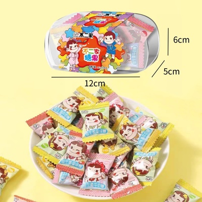 不二家益生菌果味牛奶糖透明盒装