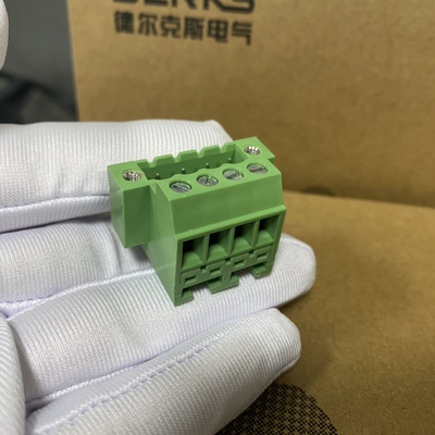 DERKS德尔克斯免焊对接插拔式带法兰螺母接线端子YE3250-508-4P