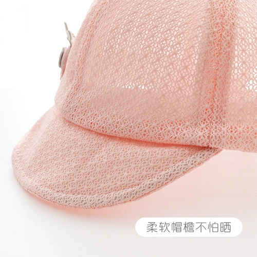 Летняя солнцезащитная шляпа, дышащий детский милый тонкий солнцезащитный крем для мальчиков