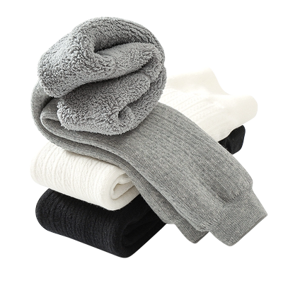 女童打底裤秋冬款加厚一体绒