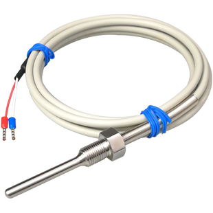 不锈钢防水固定螺纹NTC5K/10K/50K热敏电阻温度传感器优质PVC线缆