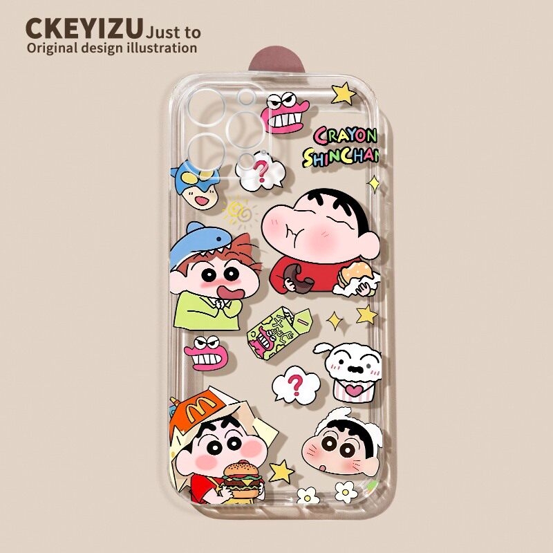 可爱小新适用苹果17pro手机壳iPhone16/15新款高级1