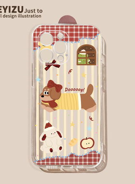 红格纹腊肠狗适用三星a72手机壳防摔a71/a70/a60软硅胶a52/a51/a50透明a40s/a32/a31全包a30s/a22/a21/a12/a9