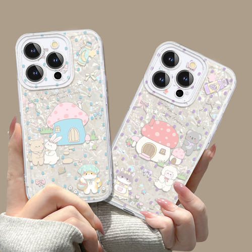 新款贝壳纹全包透明壳【收藏加购】送壁纸