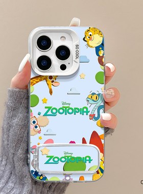 适用于iqooneo9手机壳动物乐园新款neo8pro镜子支架IQOONEO7磨砂彩银iq00neo6se防摔支点5SE全包爱酷neo3女vi