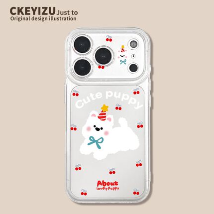 樱桃高地狗opporeno14手机壳reno13/12新款高级Reno11冬天透明10pro+硅胶防摔9/8/7se散热好看5/4/32外套ace2