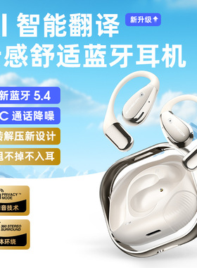 柏林之声2025新款AI无线翻译耳机X5PRO降噪挂耳式新款