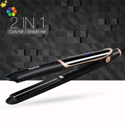 kemei hair straightener eu plug Flat iron hair Straightener