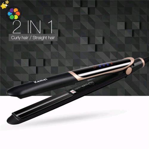 kemei hair straightener eu plug Flat iron hair Straightener
