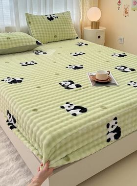 Warm Thick Bed Sheet for Winter Single/Queen/King Fleece Plu