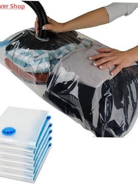 Convenient Vacuum Bag Storage Home Organizer Transparent Clo