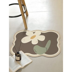 Bath Bathroom guard door carpet Rug mat Shower toilet Floor