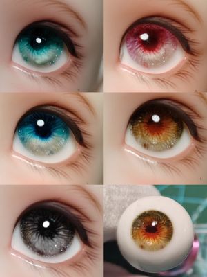 【花语眼】S系列bjd眼珠眼纹真人款，3对包邮
